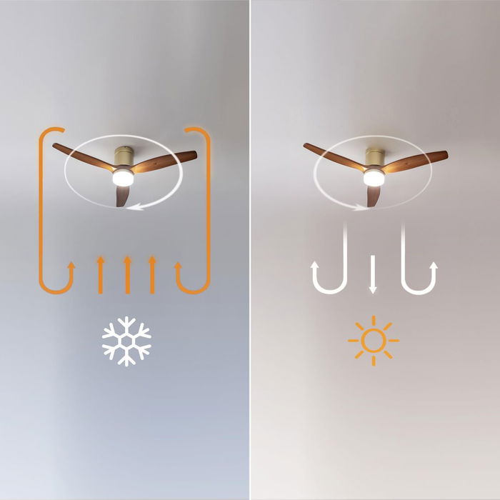 Ventilateur de Plafond avec Lumière Cecotec EnergySilence Aero 5600 20 W 40 W Doré Bois