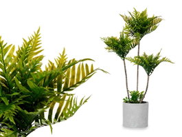 IBERGARDEN Maceta Cemento Gigante Palmera Verde Gris + Verde