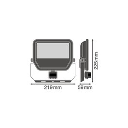 Ledvance Projecteur LED 50W 5500Lm 3000K Blanco Cálido IP65