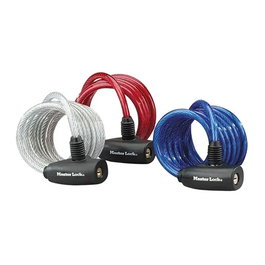 Master Lock Antivol câble 8127EURDPRO - Bleu - 1,8 m x 8 mm