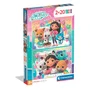 Clementoni Puzzle 2 x 20 Pièces - Gabby's Dollhouse - 2 Puzzles avec Personnages Enfants - Coffret