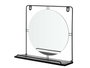 GIFTDECOR Miroir étagère mural noir