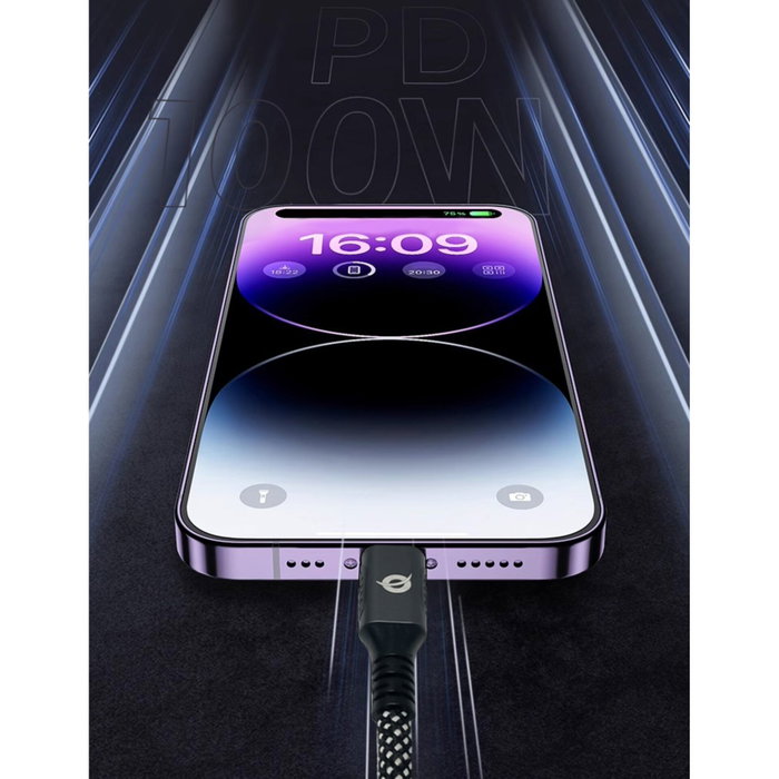 Conceptronic Câble USB-C vers USB-C 2m 100W 20Gbps 4K60Hz ETTA07B20