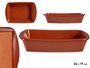La Dehesa Plat Rectangulaire en Terre Cuite 28.5 x 19 cm Couleur Miel (Set de 9)