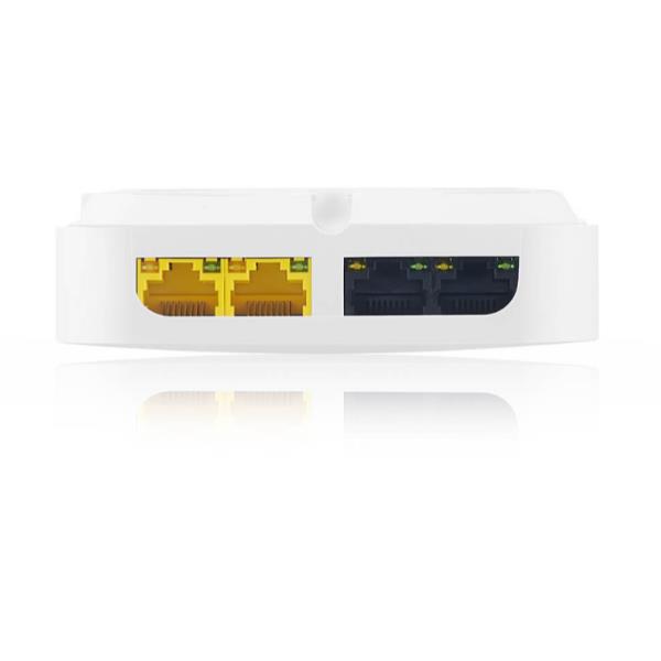 Zyxel WAX300H Point d'accès WiFi 6 double bande 1750 Mbps PoE installation plafond/mur blanc