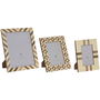 Cadre photo Home ESPRIT Blanc Naturel Résine Os Moderne (3 Unités)