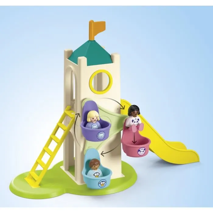 PLAYMOBIL 71703 Aire de jeux avec toboggan géant - 5 personnages et accessoires inclus - Pour enfant dès 1 an PLAYMOBIL 71703 Aire de jeux avec toboggan géant - 5 personnages et accessoires inclus - Pour enfant dès 1 an