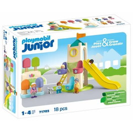 Playmobil Junior Aire de jeux avec toboggan géant