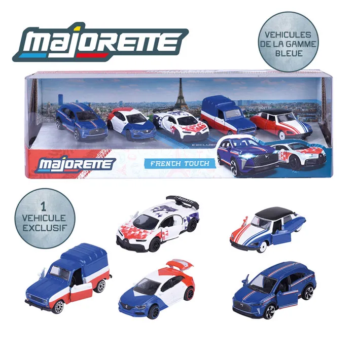 Majorette - BMW 5 Pcs Giftpack - Coffret de 5 véhicules miniatures BMW à l'échelle 1/64 avec parties ouvrantes, phares translucides et suspensions - Jouet dès 3 ans