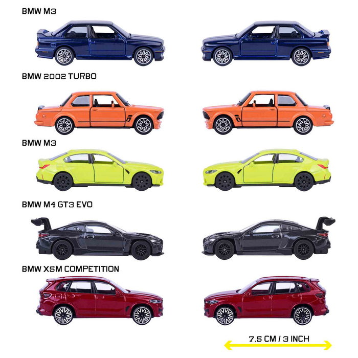 Majorette Coffret Cadeau 5 Véhicules BMW avec 2 modèles exclusifs Majorette Coffret Cadeau 5 Véhicules BMW avec 2 modèles exclusifs