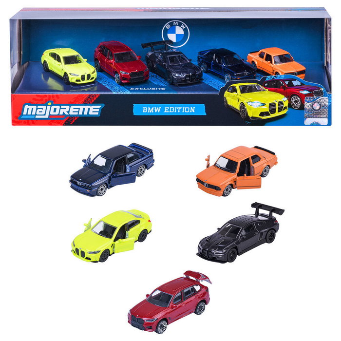 Majorette Coffret Cadeau 5 Véhicules BMW avec 2 modèles exclusifs Majorette Coffret Cadeau 5 Véhicules BMW avec 2 modèles exclusifs