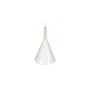 Lampe Suspendue Madeleine Métal et Bois [SKD-P130-3-W]