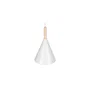Lampe Suspendue Madeleine Métal et Bois [SKD-P130-3-W]