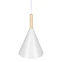 Lampe Suspendue Madeleine Métal et Bois [SKD-P130-3-W]