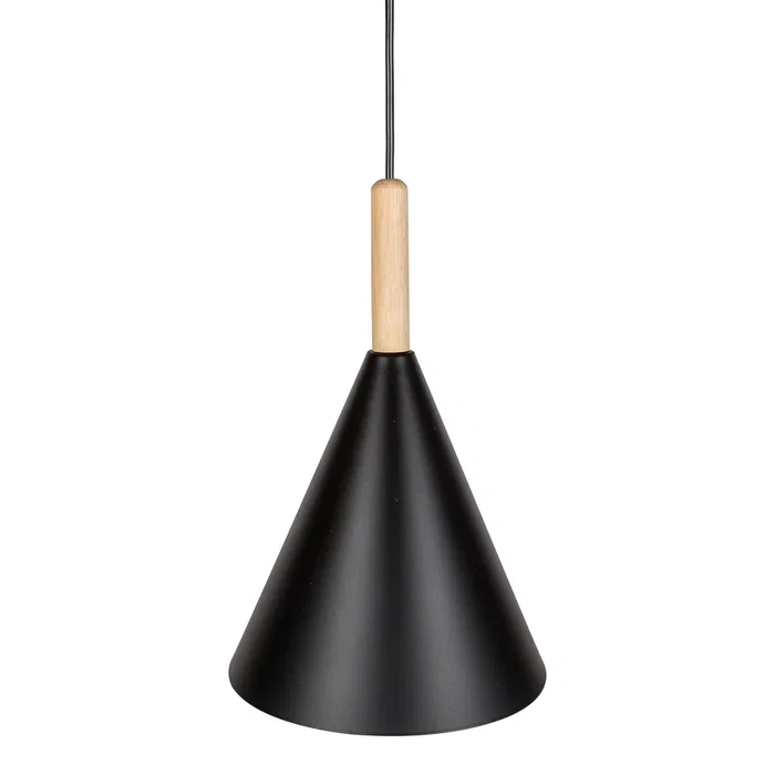 Lampe Suspendue Madeleine Métal et Bois [SKD-P130-3-W]