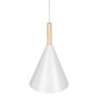 Suspension Madeleine Métal et Bois SKD-P130-3-W Lampe Design Moderne Réglable