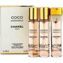 Chanel Coco Mademoiselle Eau de Toilette Twist & Spray 3 recharges x 20 ml (60 ml)