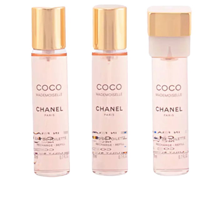 Chanel Coco Mademoiselle Eau de Toilette Twist & Spray 3 recharges x 20 ml (60 ml) Chanel Coco Mademoiselle Eau de Toilette Twist & Spray 3 recharges x 20 ml (60 ml)