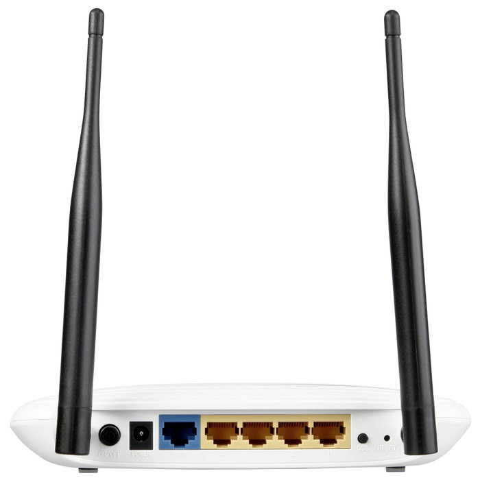 TP-Link TL-WR841N Routeur Wi-Fi N300 2,4 GHz Blanc avec 4 ports LAN et 2 antennes fixes de 5 dBi