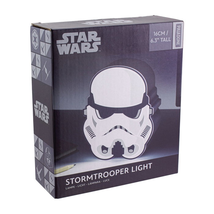 Paladone Lampe Box Star Wars Stormtrooper en PVC 16x13x5 cm avec lumière LED, nécessite 3 piles AAA Paladone Lampe Box Star Wars Stormtrooper en PVC 16x13x5 cm avec lumière LED, nécessite 3 piles AAA