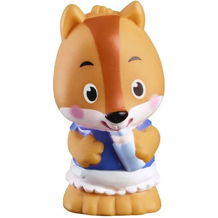 Sophie La Girafe - Lot de 4 figurines Klorofil - Écureuils Famille Simon - Collection et jeu d'imagination