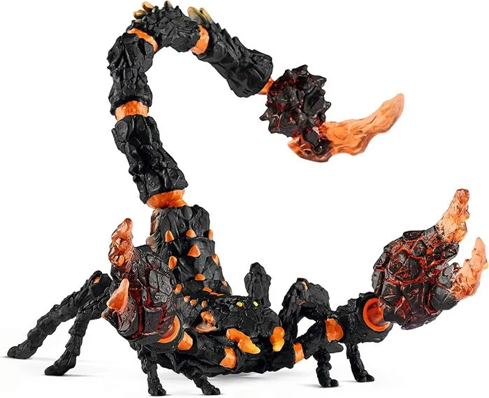 Schleich 70142 Figurine Scorpion de Lave Eldrador avec Pièces Mobiles et Rotatives, Jouet Monstre Fantastique pour Enfants Dès 7 Ans