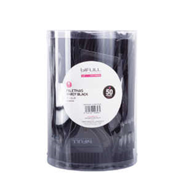 Bifull Seau de 50 paletines noires