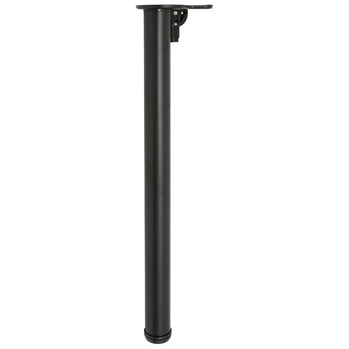 HERRAJES ALK Pata de mesa plegable en fer, noir mat, Ø 50 mm, hauteur réglable 710-740 mm HERRAJES ALK Pata de mesa plegable en fer, noir mat, Ø 50 mm, hauteur réglable 710-740 mm