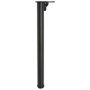 HERRAJES ALK Pata de mesa plegable en fer, noir mat, Ø 50 mm, hauteur réglable 710-740 mm