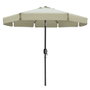 Marbueno Parasol Beige Ø 270 cm en Acier et Polyester