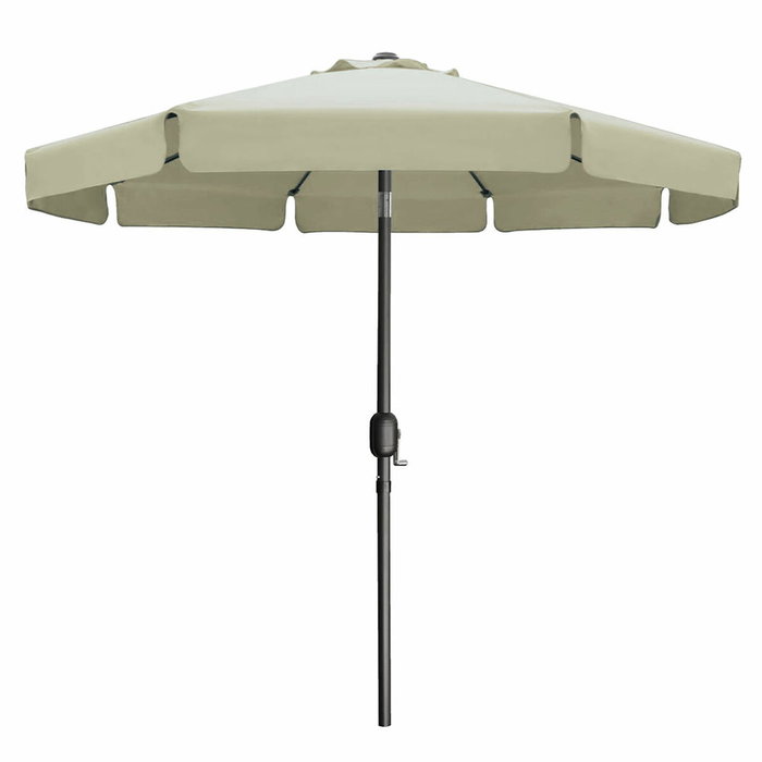 Marbueno Parasol Acier 8 Baleines D270 cm Polyester Beige Jardin, Piscine 10488 Marbueno Parasol Acier 8 Baleines D270 cm Polyester Beige Jardin, Piscine 10488