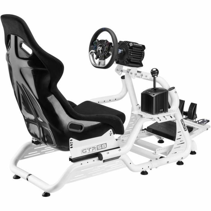 Oplite Support Simracing & Flightsim Blanc pour cockpit GTR S8 Full Force Oplite Support Simracing & Flightsim Blanc pour cockpit GTR S8 Full Force