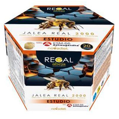 NOVADIET REGAL ABEJA ESTUDIO Jalea Real 2000 20 Vials NOVADIET REGAL ABEJA ESTUDIO Jalea Real 2000 20 Vials