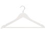 Kipit Lot de 3 cintres blancs en bois et métal 44,5x23x3,6 cm (Set de 24)