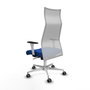Piqueras y Crespo Chaise de Bureau Albacete Bleu et Blanc