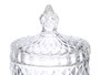 Giftdecor Bombonera en Cristal Rombos Transparente 8,5 x 8,5 x 14 cm (Set de 24)