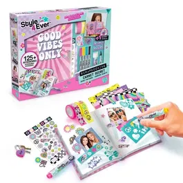 Canal Toys Carnet Secret de Scrapbooking For Ever - Kit Complet avec Feutres, Stickers, Tapes, Pochoirs, Crayon et Feuilles Imprimées