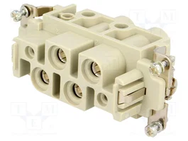 HARTING Insert de contact femelle HDC Han K 4/0 Pin Female Insert, 4 broches, 80A, 830V.</h1>
