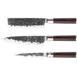Forged Set de couteaux Sebra 3 pièces en acier japonais 440C