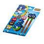 Karactermania Pack de Papeterie Sonic avec Licence Officielle Greenhill - Cadeau Incluant Stylo, Crayon, Gommes et Taille-Crayon - À Partir de 3 Ans