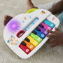 Fisher-Price Piano Musical Luminoso Ríe y Aprende Hhx13 - 4 Modes de Jeu, Sons, Lumières, Langues Multilingues (EN/FR/DE/IT/PT/ES), À partir de 6 Mois