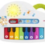 Fisher-Price Piano Musical Luminoso Ríe y Aprende Hhx13 - 4 Modes de Jeu, Sons, Lumières, Langues Multilingues (EN/FR/DE/IT/PT/ES), À partir de 6 Mois