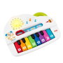 Fisher-Price Piano Musical Luminoso Ríe y Aprende Hhx13 - 4 Modes de Jeu, Sons, Lumières, Langues Multilingues (EN/FR/DE/IT/PT/ES), À partir de 6 Mois