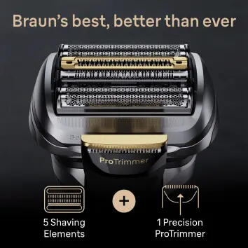 Braun Shaver Series 9 Pro+ 9565cc Wet & Dry Metallic (218221) سلوك Braun Shaver Series 9 Pro+ 9565cc Wet & Dry Metallic (218221) سلوك