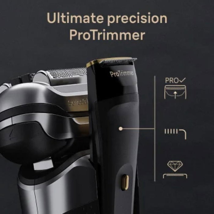 Braun 218221 - Tondeuse Série 9 Pro+ 9565cc Wet & Dry avec Station de Nettoyage et Chargeur