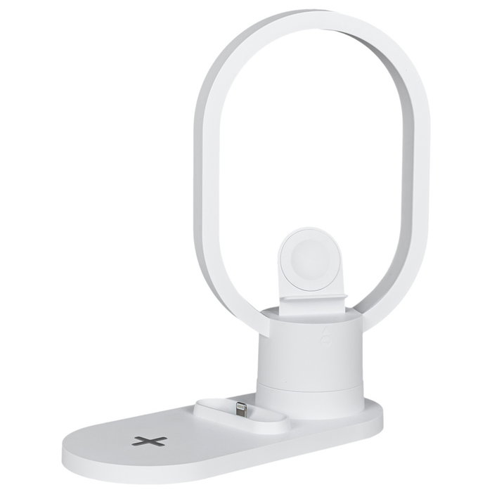 Home Deco Factory Lampe LED avec base de charge induction 3-en-1