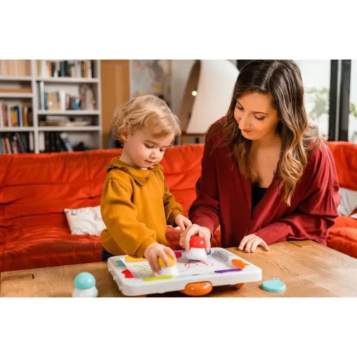 Infini Fun Xylopad - Tableau de dessin musical éducatif pour enfants dès 12 mois avec 3 feutres ergonomiques et recharges - Multicolore