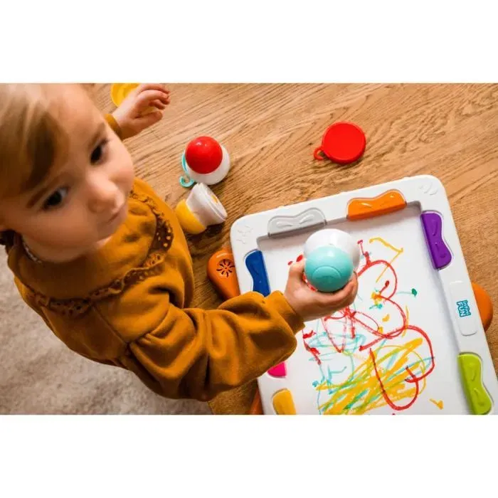 Infini Fun Xylopad - Tableau de dessin musical éducatif pour enfants dès 12 mois avec 3 feutres ergonomiques et recharges - Multicolore