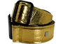 GETM Correa de guitare/basse distressed vernice Gold - Polycuir, nylon - Longueur réglable 165 cm