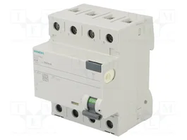 SIEMENS 5SV Interrupteur différentiel Type A 63A 300mA 3+N